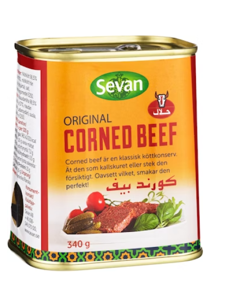 Мясные консервы солонина Sevan Corned beef 340г