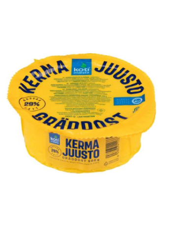 Сыр сливочный Kotimaista kermajuusto 500г жирность 29% без лактозы