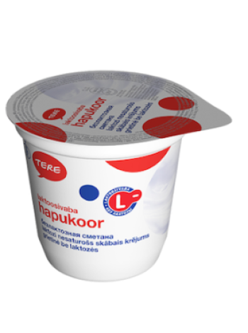 Сметана без лактозы TERE Hapukoor 20% laktoosivaba 300г