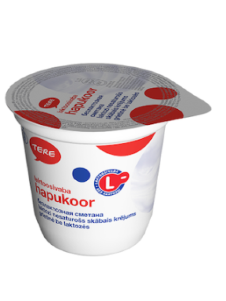 Сметана без лактозы TERE Hapukoor 20% laktoosivaba 300г