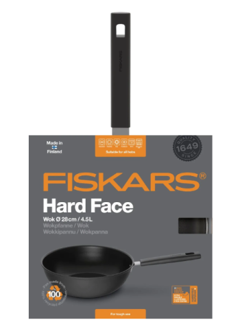 Сковорода WOK Fiskars Hard Face 28 см 4,5 л