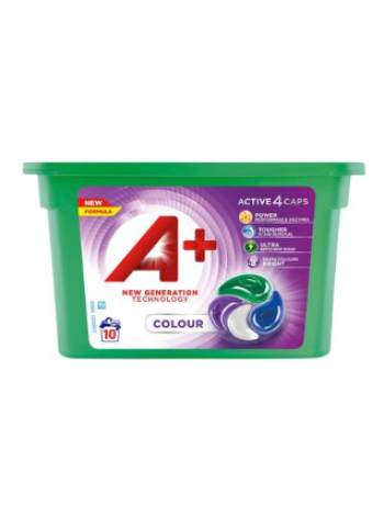 Капсулы для стирки A + Sensitive Color Active4 10шт