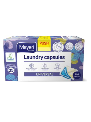 Универсальные капсулы для стирки Mayeri All-Care в капсулах 25 шт