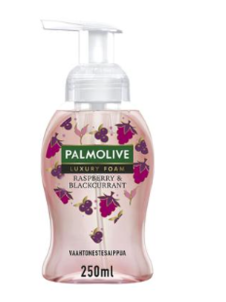 Жидкое мыло-пенка Palmolive Luxury Foam Raspberry & Blackcurrant 250мл малина и черная смородина 
