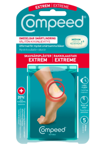 Блистерные патчи для пяток COMPEED EXTREME 5 шт средние