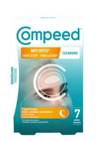 Пластырь Compeed Finnilaastari Cleansing 7 шт от белых и черных точек и загрязнений