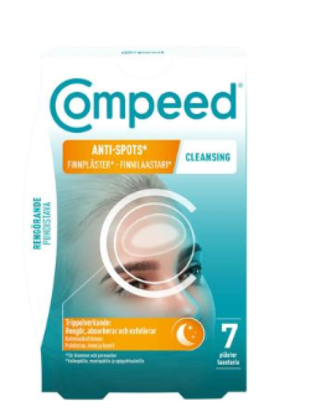 Пластырь Compeed Finnilaastari Cleansing 7 шт от белых и черных точек и загрязнений