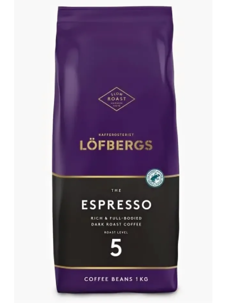 Кофе в зернах Lofbergs Espresso 5 ст.обжарки 1 кг