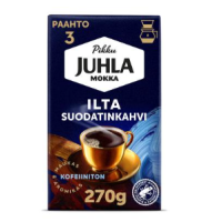 Кофе Paulig Juhla Mokka Ilta без кофеина фильтрованный помол 270г