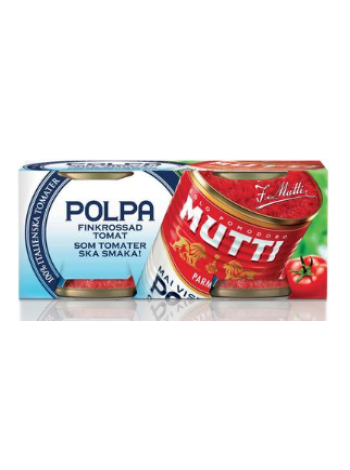 Измельченные томаты Mutti Polpa hieno tomaattimurska 2x210г