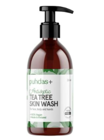 Средство для умывания с чайным деревом Puhdas+ Tea tree skinwash 250 мл