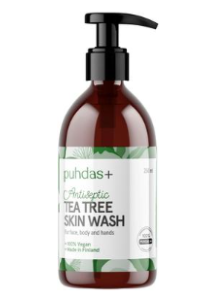 Средство для умывания с чайным деревом Puhdas+ Tea tree skinwash 250 мл