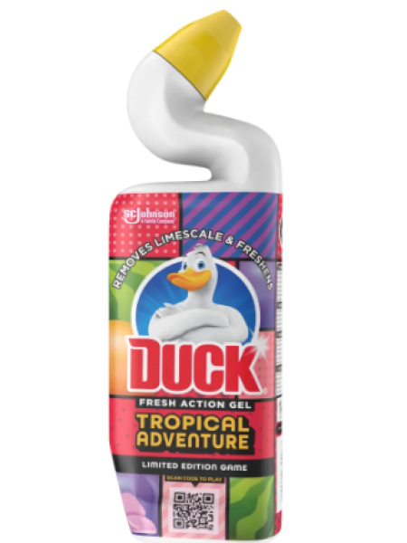 Гель для уборки сантехники Duck Fresh Action Tropical Adventure 750мл