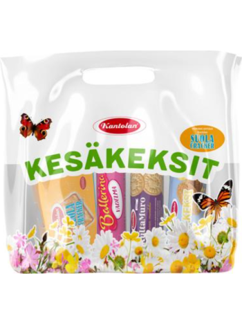 Ассорти печенья 4 вида Kantolan Kesäkeksit 4 varianttia keksilajitelma 865г