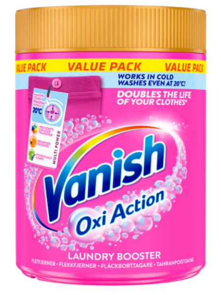 Пятновыводитель порошок Vanish Oxi Action 940г для цветного белья 