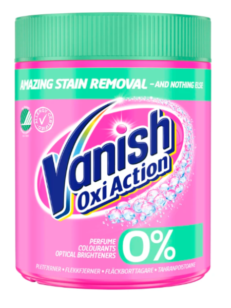 Пятновыводитель порошок Vanish Pink 0% 440г