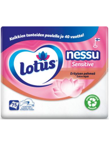 Носовой платок Lotus Nessu Sensitive 75 шт