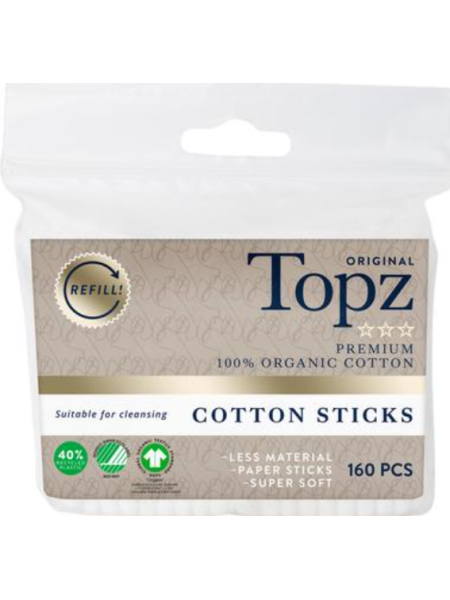 Ватные палочки Topz Refill 160шт