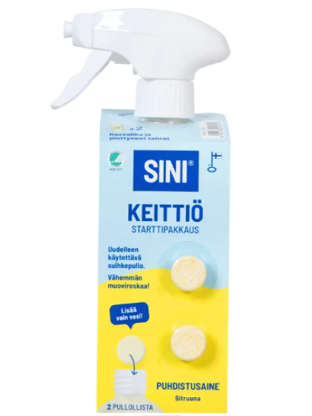 Чистящие таблетки и распылитель для кухонных поверхностей Sini Keittiö 2шт