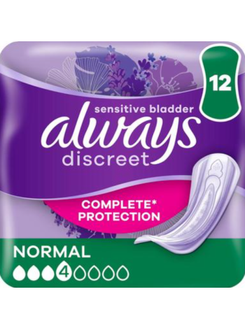 Прокладки при недержании мочи Always Discreet Normal 12шт