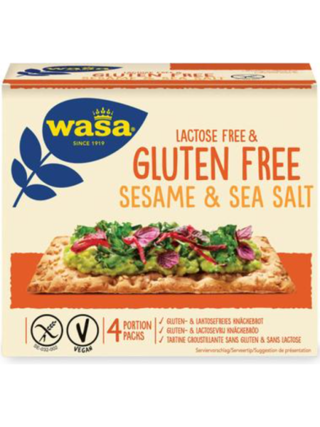 Хлебцы Wasa seesami&merisuola gluteen free 240г с кунжутом и морской солью без глютена 