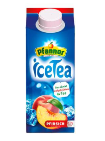 Холодный чай Pfanner Jäätee Persikka 0,75л персик