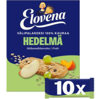 Цельнозерновое печенье Elovena Hedelmä 10х30г абрикос изюм яблоко