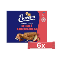 Овсяные батончики Elovena omena-kaneli 6x30г яблоко-корица