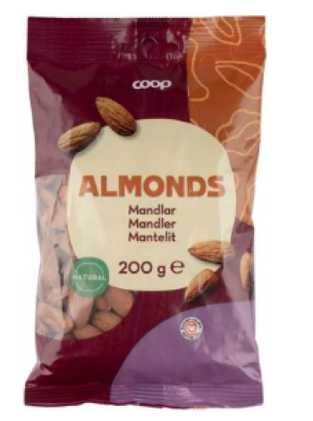 Орех миндаль Coop mantelit 200г