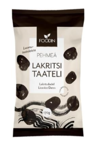 Мягкие финики с лакрицей Foodin 170г 