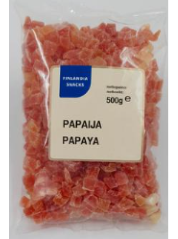 Сушеные кусочки папайи Finlandia Snacks 500г