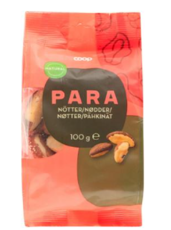 Бразильский орех Coop parapähkinät 100 г