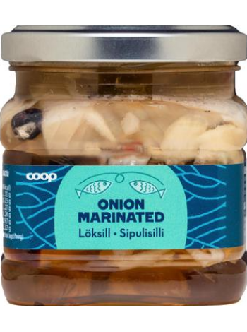 Кусочки сельди в луковом соусе Coop sipulisilli 260/125г