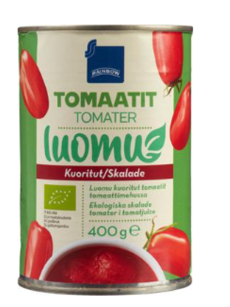 Очищенные помидоры Rainbow Organic в томатном соке 400 г