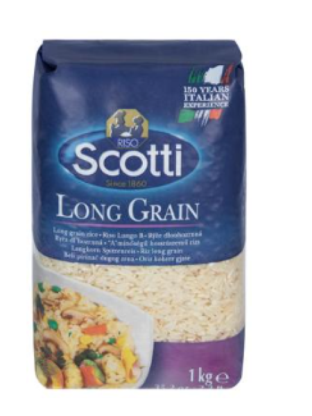 Рис длиннозернистый Riso Scotti Long Grain 1кг