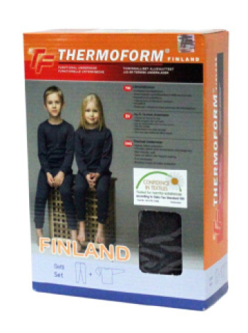 Термобелье для детей из Финляндии TF Interlock Child Set Antracite 152см
