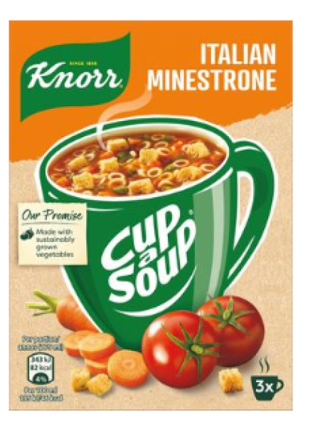 Готовый итальянский суп минестроне Knorr Cup a Soup Italian Minestrone 3х19г 3 упаковки​  
