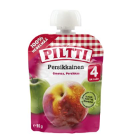 Фруктовое пюре Piltti Persikkainen Omena 90г яблоко персик с 4 месяцев