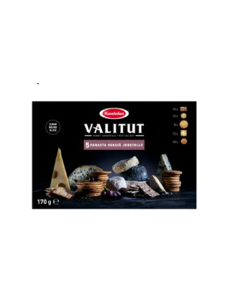 Крекеры Kantolan Valitut 5 Parasta 170г