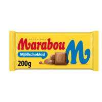 Плиточный шоколад Marabou Mjölkchoklad 200г молочный