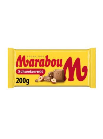 Шоколад Marabou Schweizernöt 200г с дробленым фундуком