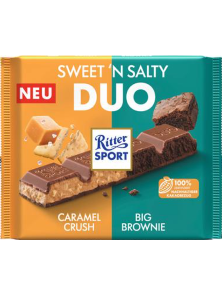 Шоколадный батончик Ritter Sport Sweet 'n Salty Duo 218г