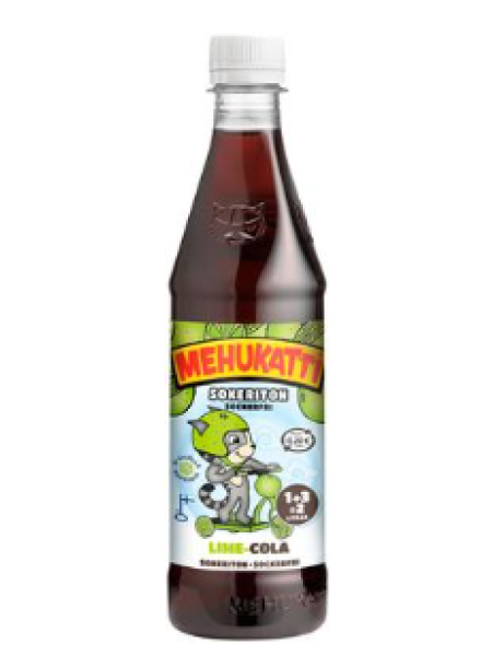 Концентрированный напиток со вкусом лайма и колы без сахара Mehukatti 1+3 0,5 л  