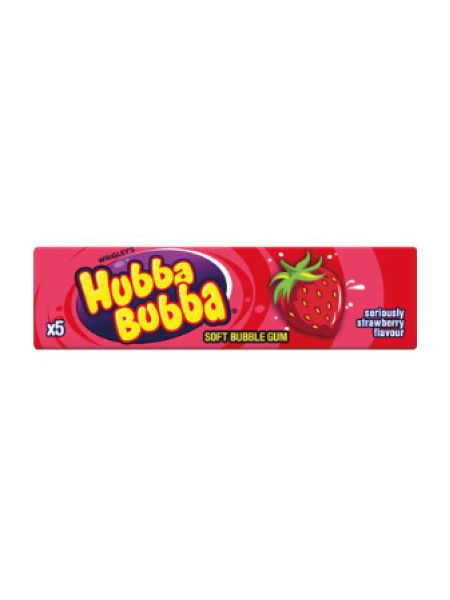 Жевательная резинка Hubba Bubba Seriously Strawberry 35г клубника