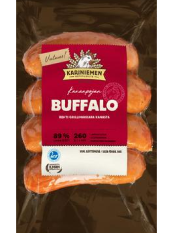Колбаски гриль Kariniemen Kananpojan Buffalo grillimakkara 260г