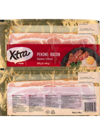 Копченый бекон X-tra pekoni viipaleet 2х140г