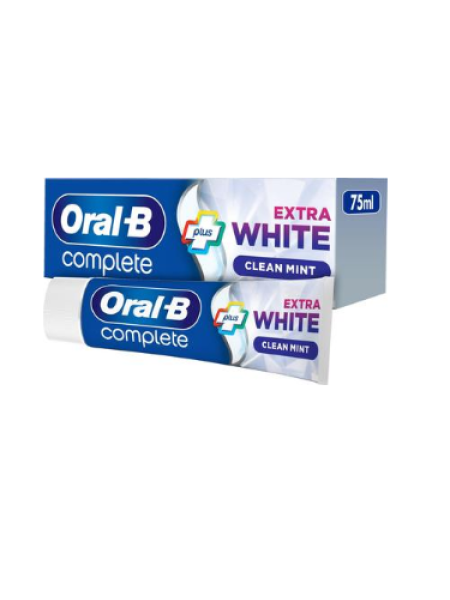 Зубная паста Oral-B Complete Plus Extra White 75мл свежее дыхание