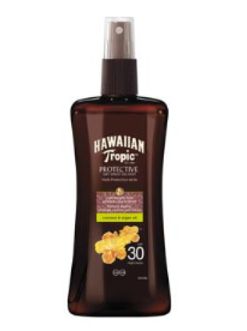 Солнцезащитный спрей Hawaiian Tropic Glowing Protection Dry Spray Oil SPF 30 200 мл
