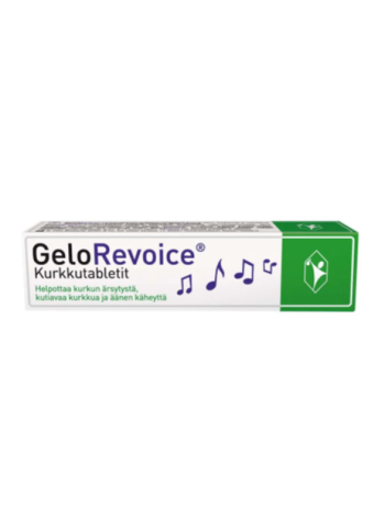 Пастилки от боли в горле GELOREVOICE 20шт смородина - ментол  