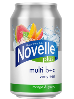 Газированная вода Hartwall Novelle Plus Multi B+C 0,33л х 12шт манго гуава